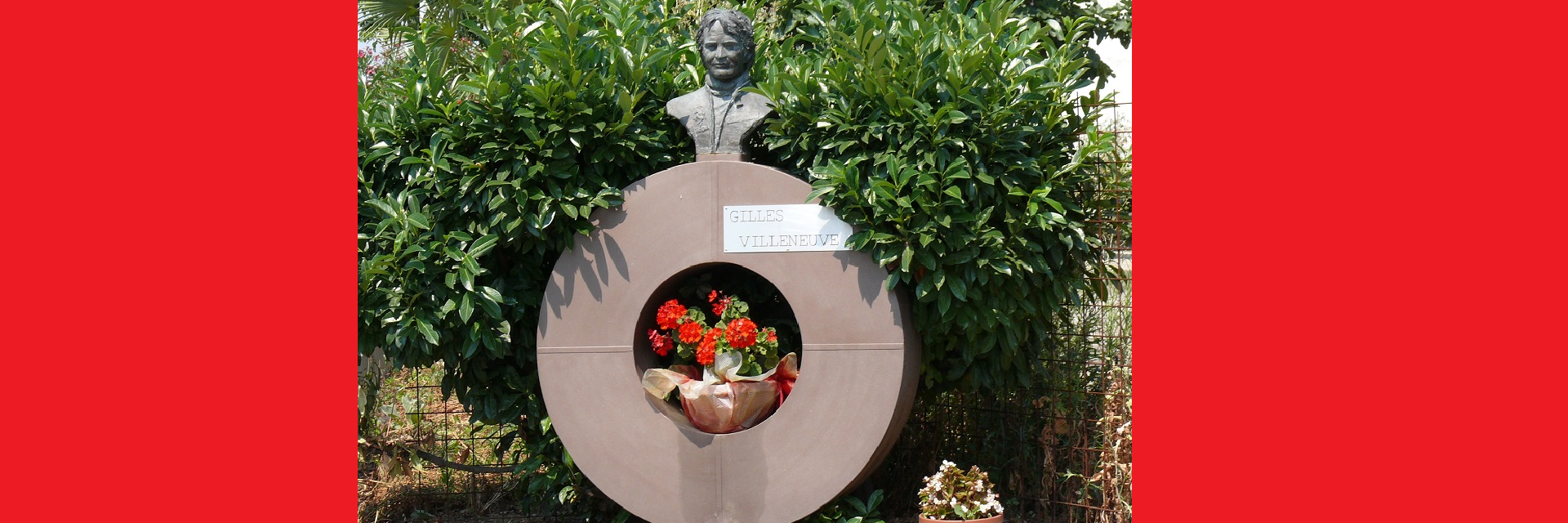 Monument to Gilles Villeneuve