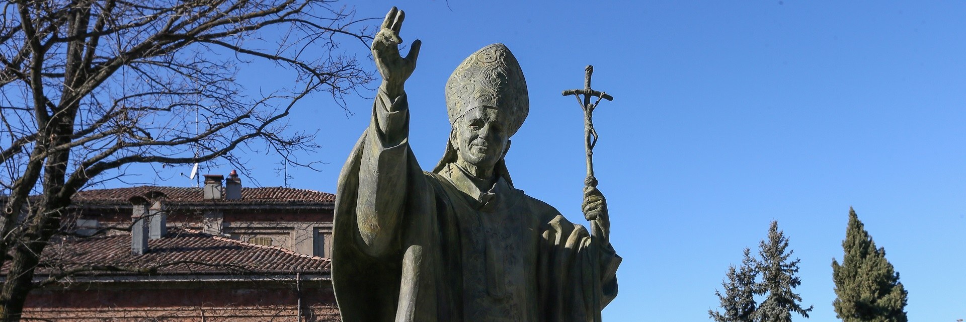 The statue of John Paul II